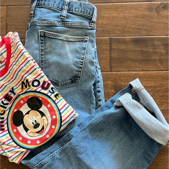 NWT DISNEY MICKEY MOUSE STRIPED RINGER TEE SHIRT SIZE LARGE - Picture 10 of 10